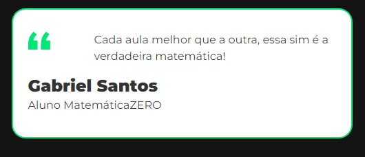 Curso Matemática Zero 2.0 depoimento e resultados prints de alunos