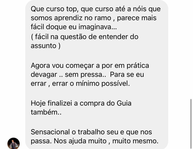 Curso Pecuária Lucrativa depoimento e resultados prints de alunos