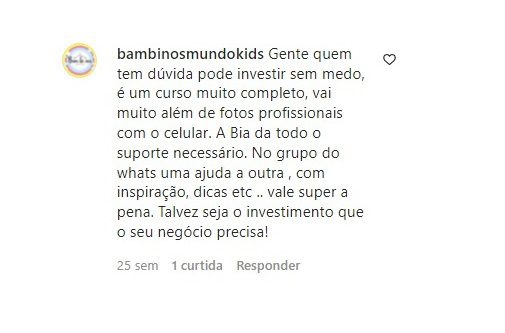 Foteiros De Sucesso depoimento e resultados prints de alunos