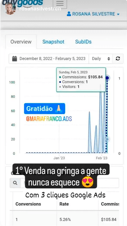 Jornada Afiliado Pro depoimento e resultados prints de alunos