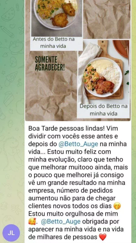 Curso de Foto de Comida do Betto Auge depoimento e resultados prints de alunos