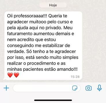 Curso Lobuloplastia Sem Corte depoimento e resultados prints de alunos