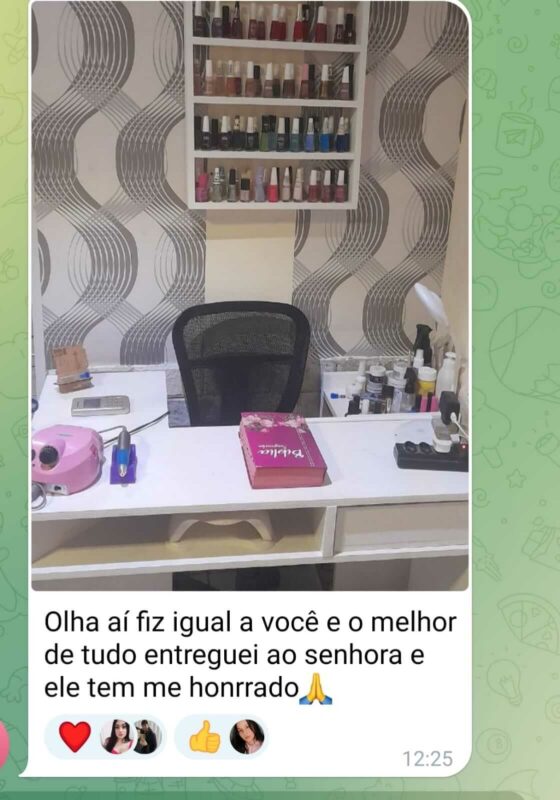 Curso Nail Academy  depoimento e resultados prints de alunos