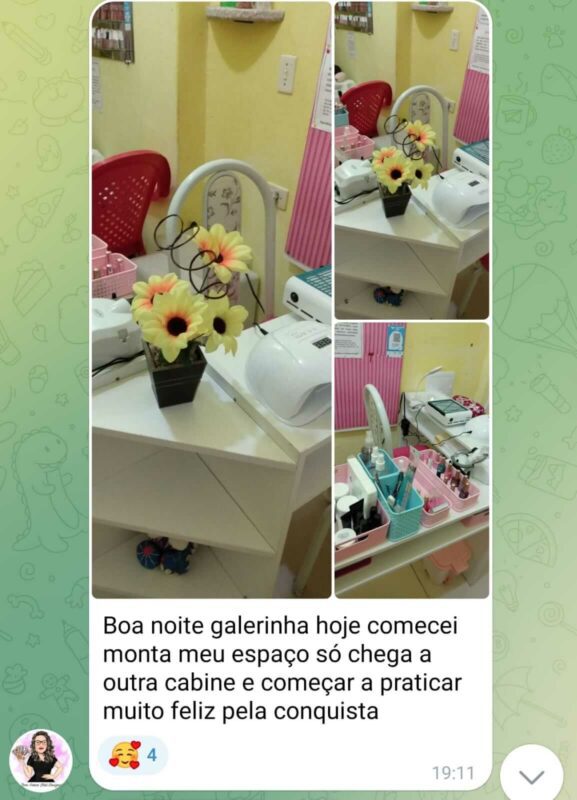 Curso Nail Academy  depoimento e resultados prints de alunos
