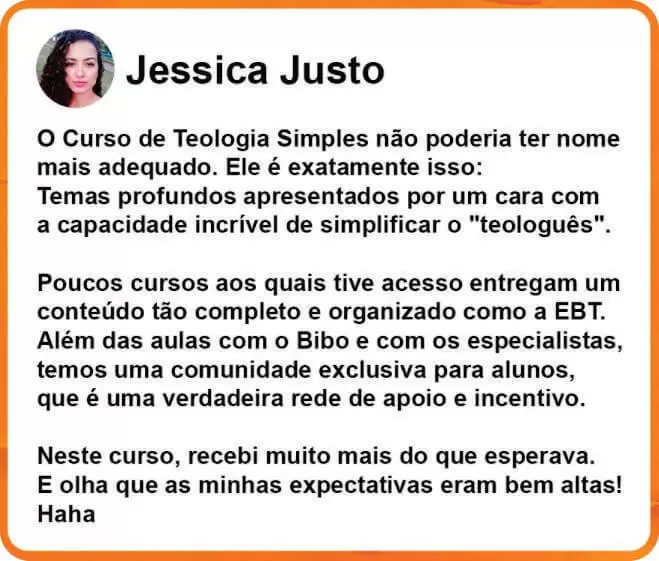 Escola Bibotalk de Teologia depoimento e resultados prints de alunos