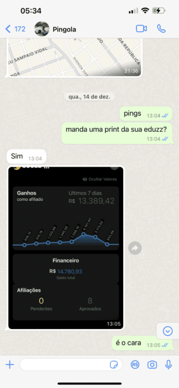 Ferramenta Bot Milionário depoimento e resultados prints de alunos