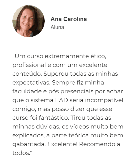 Formação em Psicanálise do Instituto Saber Consciente depoimento e resultados prints de alunos