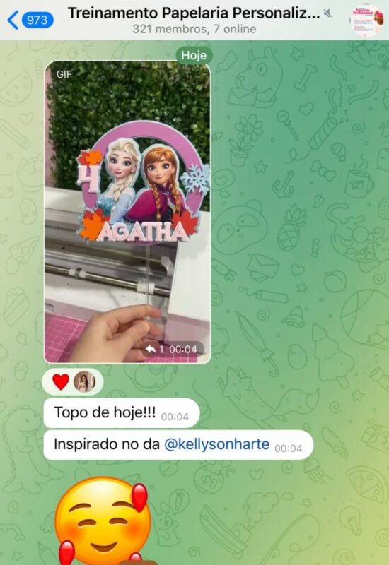 Método Papelaria Personalizada Express depoimento e resultados prints de alunos