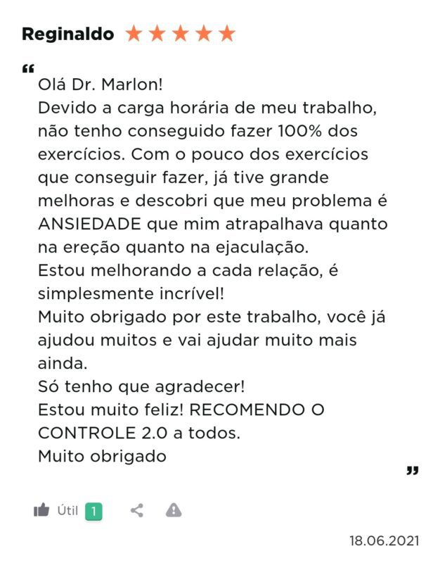 Treino Controle 2.0 do Marlon Mattedi depoimento e resultados prints de alunos