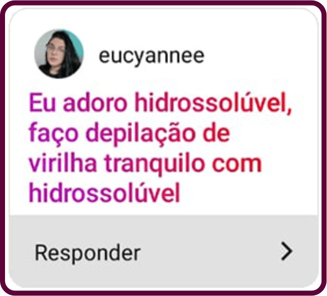 Curso Virilha sem Mistério depoimento e resultados prints de alunos