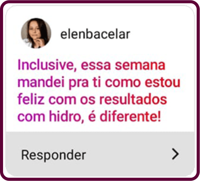 Curso Virilha sem Mistério depoimento e resultados prints de alunos