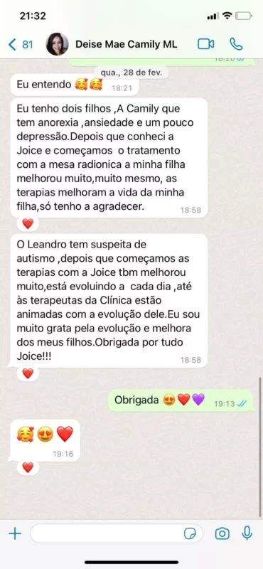 Método Radiestesia Energética depoimento e resultados prints de alunos