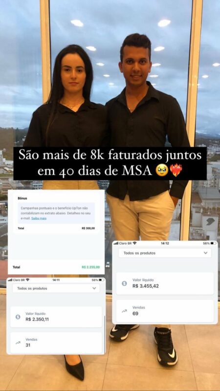 Musa Select Academy - Mentoria MSA depoimento e resultados prints de alunos