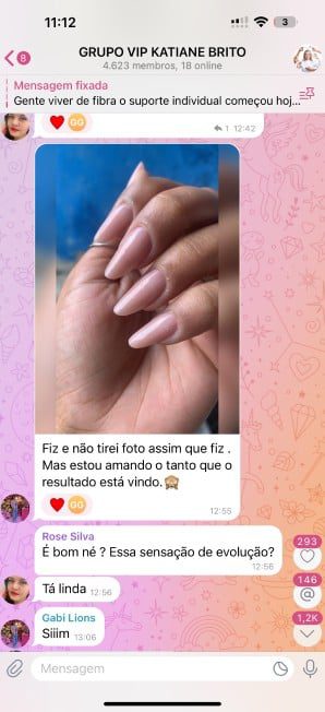 Formação Especialista Nails depoimento e resultados prints de alunos
