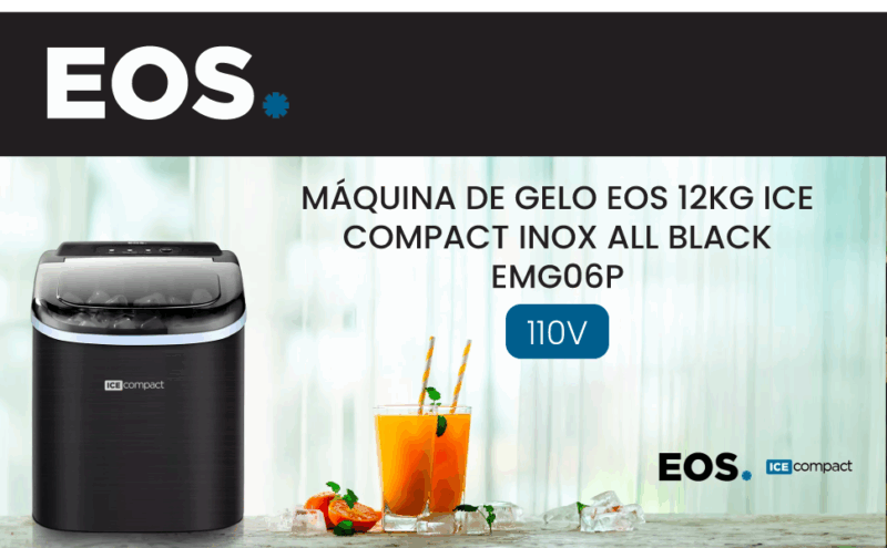 Máquina de Gelo Eos 12kg Compact Emg06p comprar pela internet na amazon vale a pena