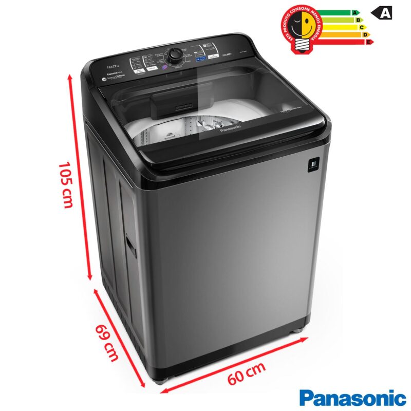 Máquina De Lavar Panasonic 12kg Titânio NA-F120B1TA comprar com promoção e cupom