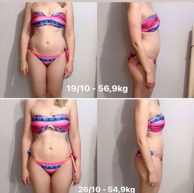 Semana Detox Por Kim Zucatelli depoimento e resultados prints de alunos