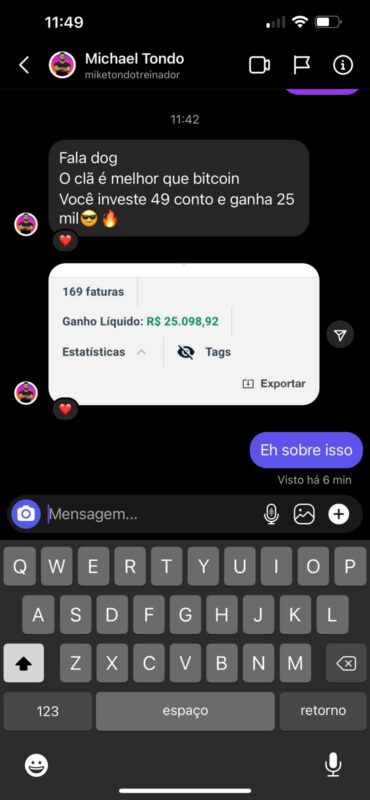 Clã Be More depoimento e resultados prints de alunos