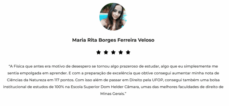 Curso Fisica Online do Jaques Braga depoimento e resultados prints de alunos