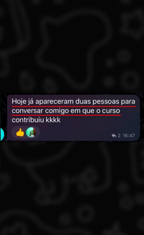 Desencalhando Dragões e Princesas depoimento e resultados prints de alunos
