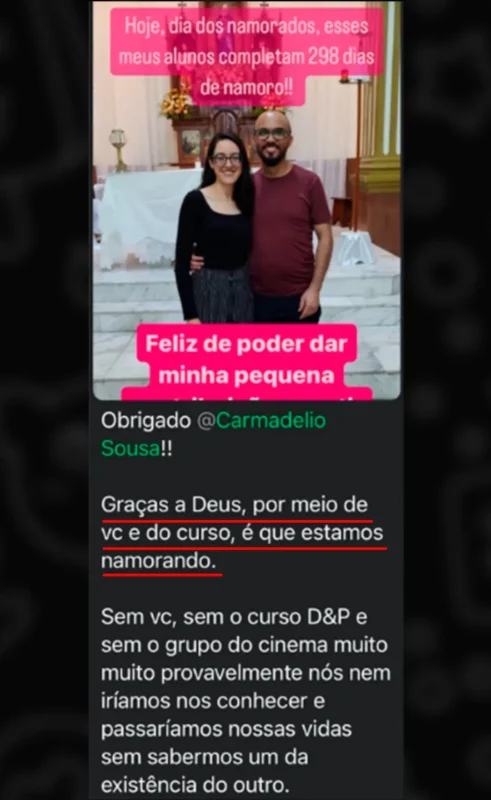 Desencalhando Dragões e Princesas depoimento e resultados prints de alunos