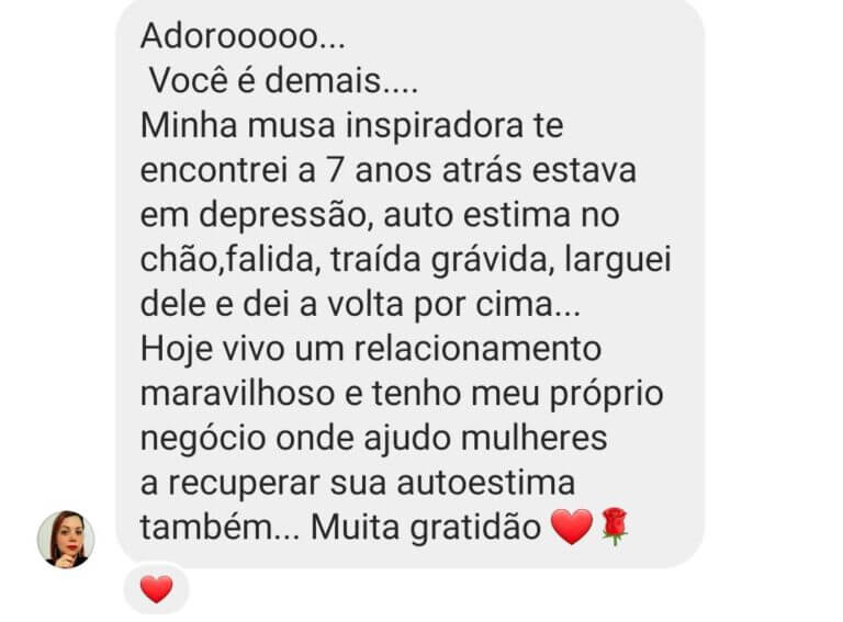 Escola Mulher Magnética depoimento e resultados prints de alunos