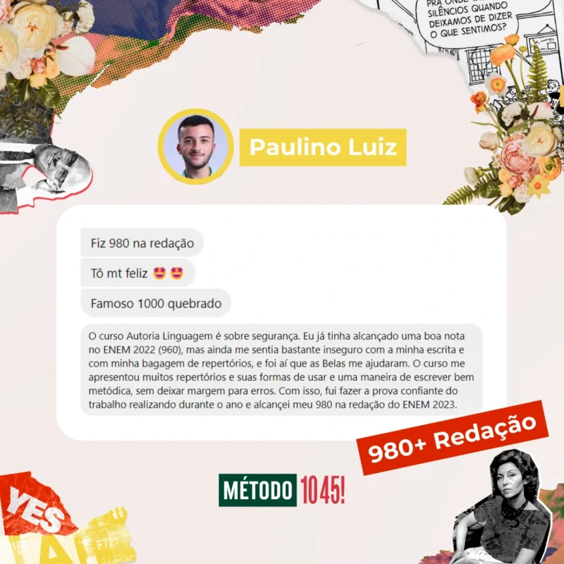 Método 1045 - Enem Premium depoimento e resultados prints de alunos