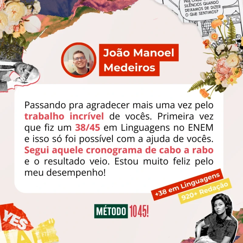 Método 1045 - Enem Premium depoimento e resultados prints de alunos