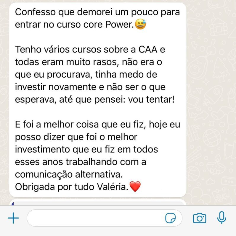 Core Power 2.0 depoimento e resultados prints de alunos