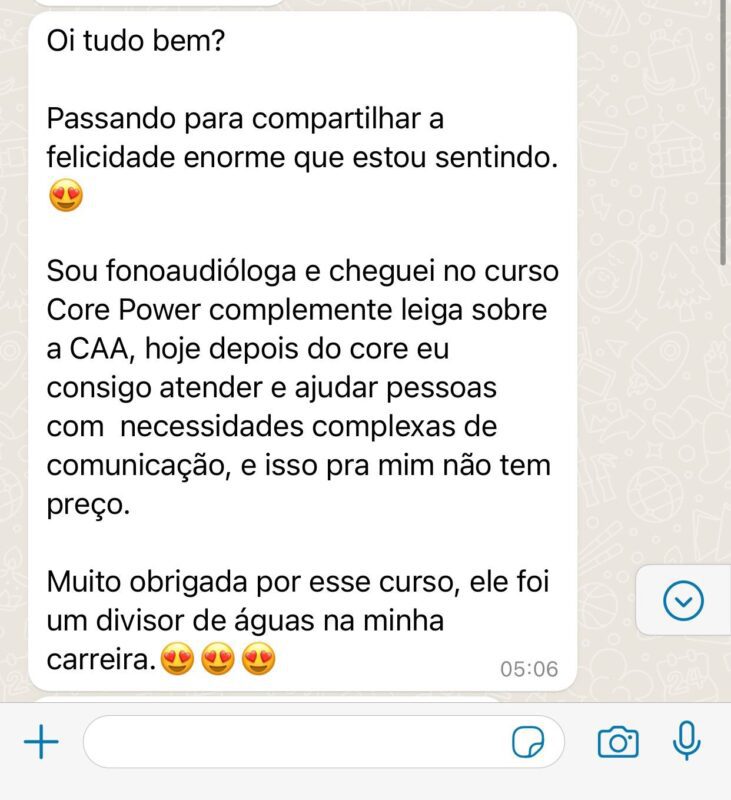 Core Power 2.0 depoimento e resultados prints de alunos