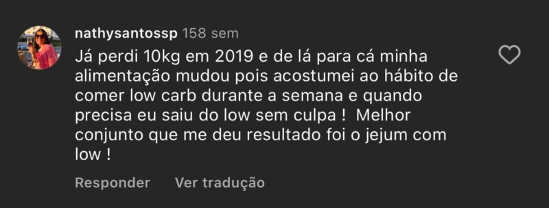 Comunidade do Jejum + Desafio Seca Rápido depoimento e resultados prints de alunos
