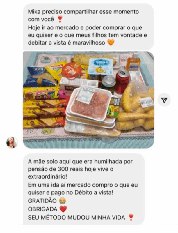 Novo Método Mulher Milionária depoimento e resultados prints de alunos