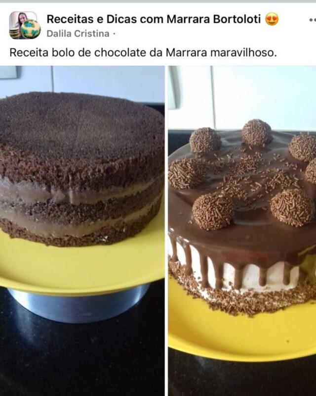Curso Bolos Chocolatudos depoimento e resultados prints de alunos