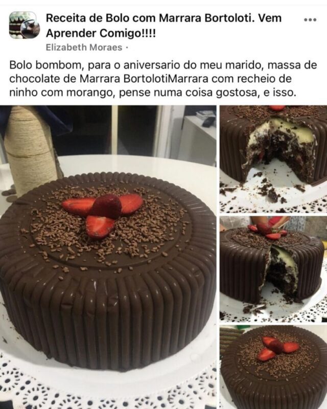 Curso Bolos Chocolatudos depoimento e resultados prints de alunos