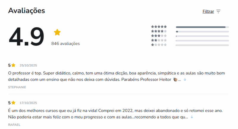 Curso de Violão Método Tríade depoimento e resultados prints de alunos