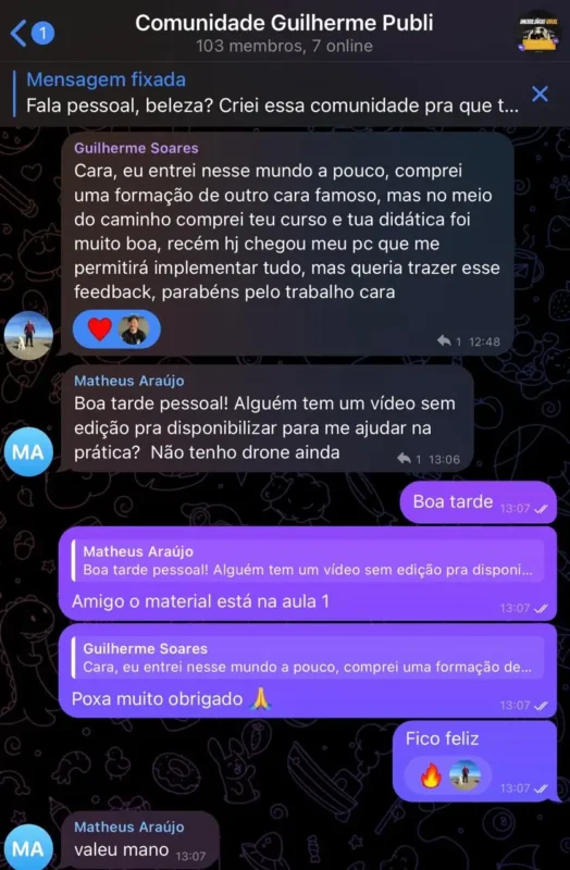 Curso Imobiliário Viral depoimento e resultados prints de alunos