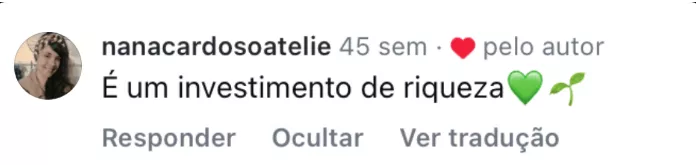 Curso O Maravilhoso Mundo dos Jardins Agroecológicos depoimento e resultados prints de alunos