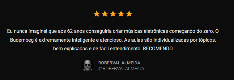 Curso Produção Musical Eletrônica no Ableton depoimento e resultados prints de alunos