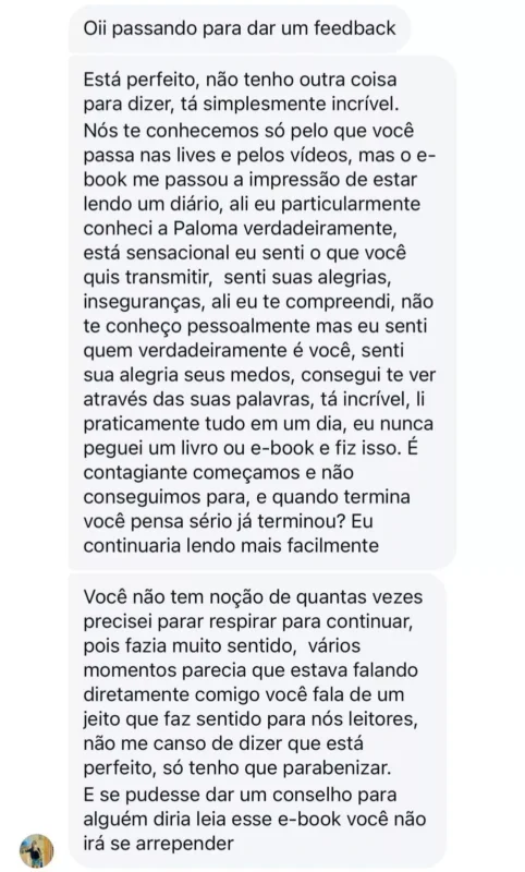 Livro Uma Macumbeira em Construção depoimento e resultados prints de alunos