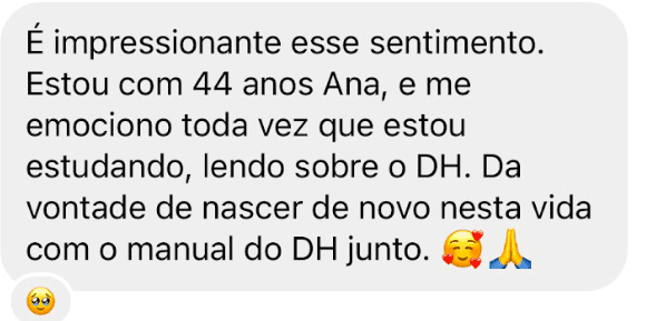 Manual Energético Vocacional depoimento e resultados prints de alunos