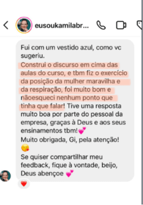 Orátole - Formação em Oratória Jurídica depoimento e resultados prints de alunos