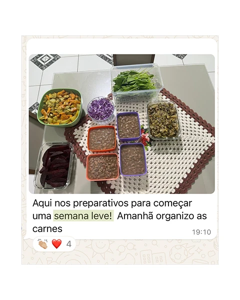 Curso Cozinha de Panela Só depoimento e resultados prints de alunos