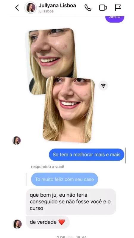 Curso Viver de Lentes em Resina  depoimento e resultados prints de alunos