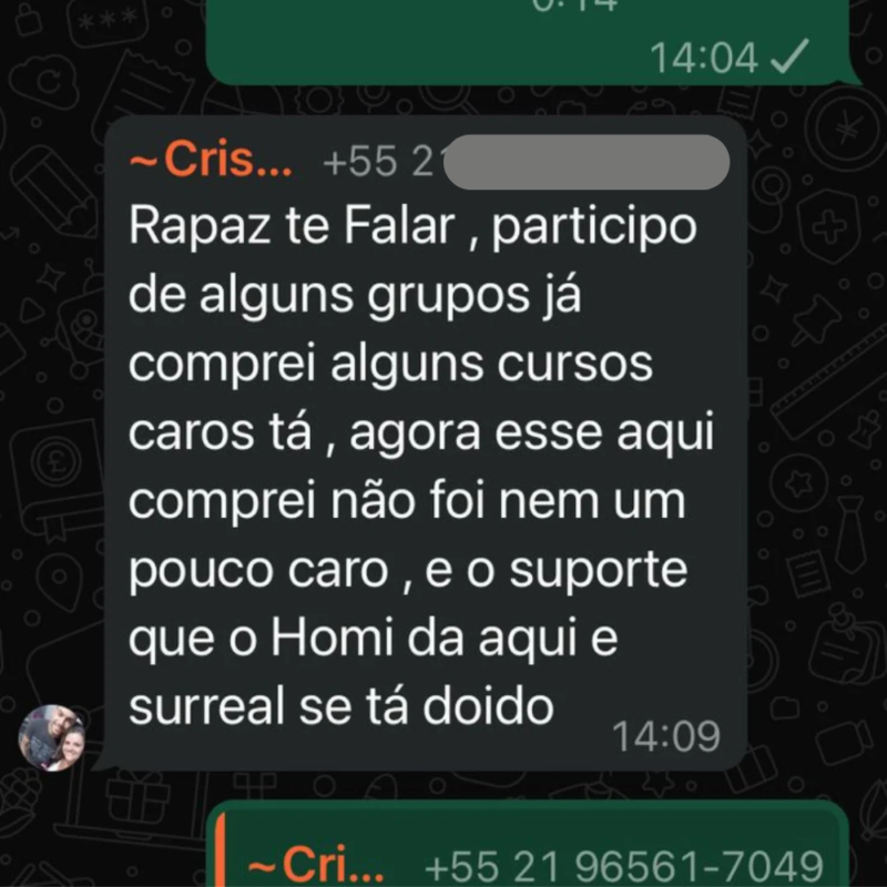 Formação Diagnóstico de Elite depoimento e resultados prints de alunos