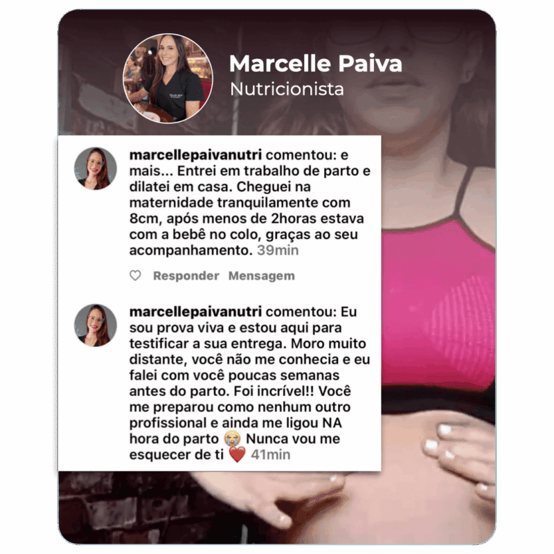 Treina Mamãe da Vanessa Lessa depoimento e resultados prints de alunos