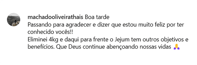 Power Jejum da Isa Latuf depoimento e resultados prints de alunos